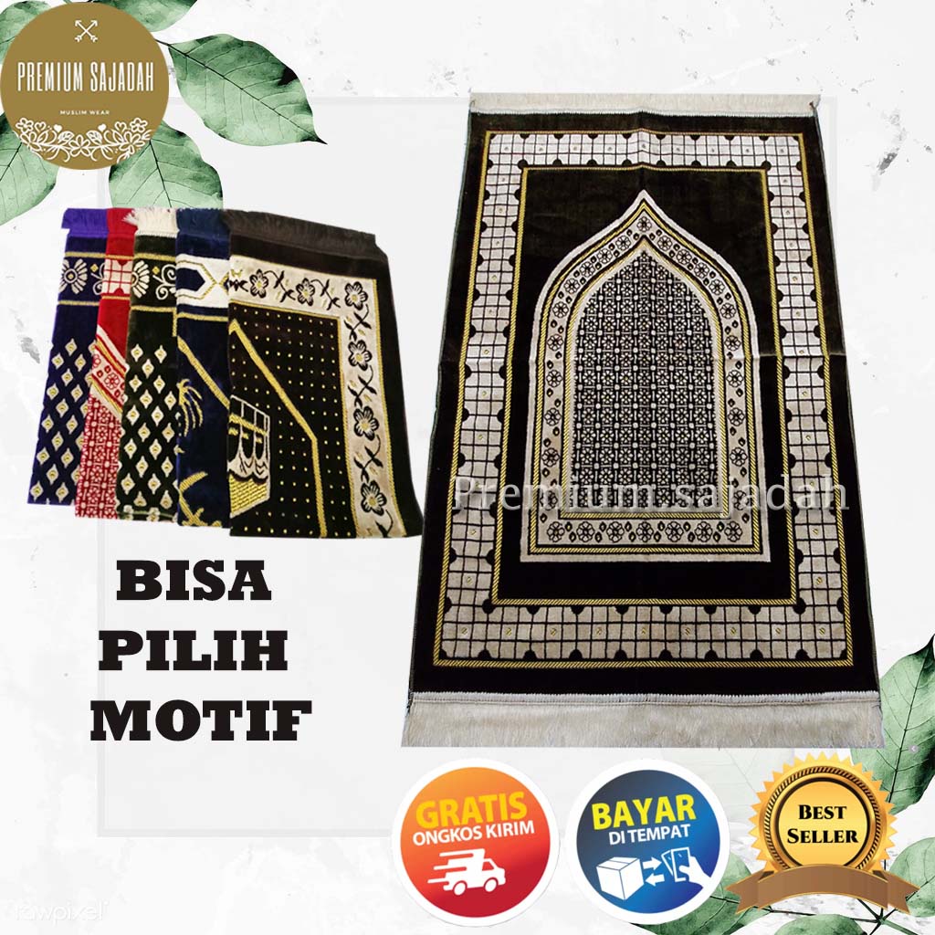 Sajadah Turki Ukuran 110x70cm / Sejadah Bulu Lembut / Sajadah Tebal Premium / Sajadah Turkey