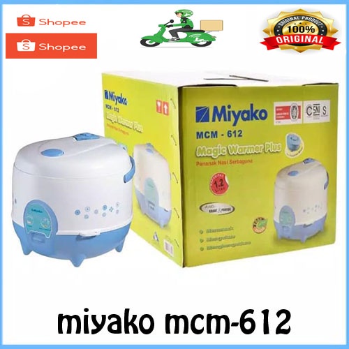 MAGIC COM Miyako 3 in 1 Rice Cooker 1,2Liter MCM-612 ORI