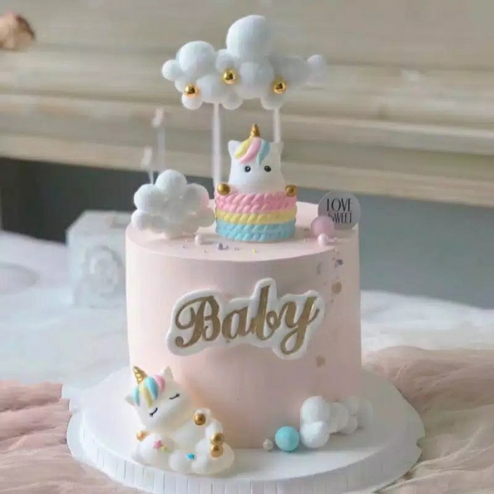 swazicum | Topper Cake Unicorn / Set 9 Pcs / Tema Kue Ultah Unicorn