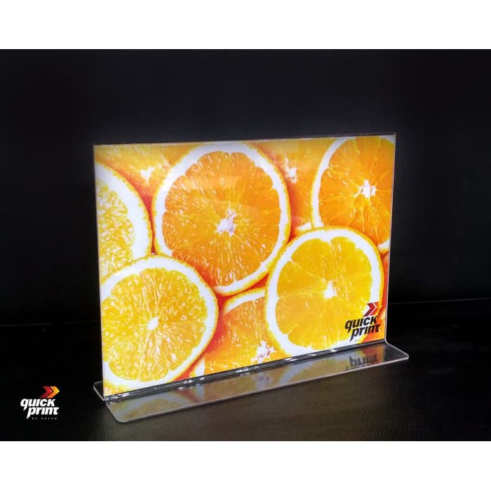 

Acrylic Tent Holder / Tempat Brosur Akrilik Landscape ukuran A4