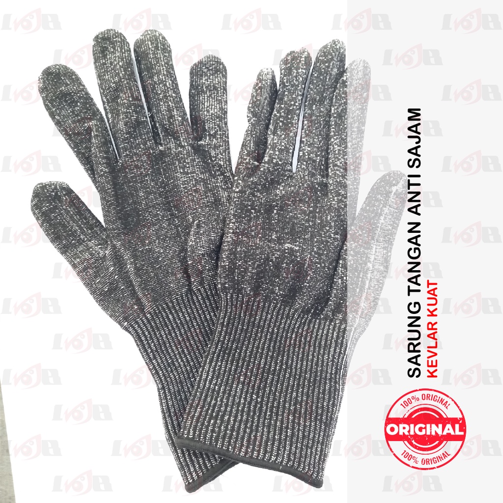 Sarung Tangan Baja Anti Senjata Tajam Bacok Sobek Kevlar Hand Gloves