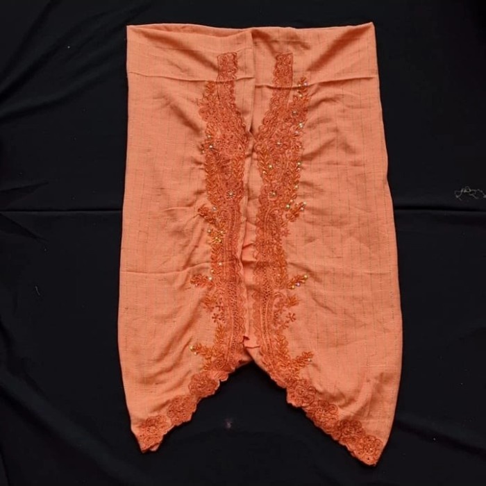 Kain Kebaya Encim Katun Bordir Modern SN54: Kain Katun Serat Nanas