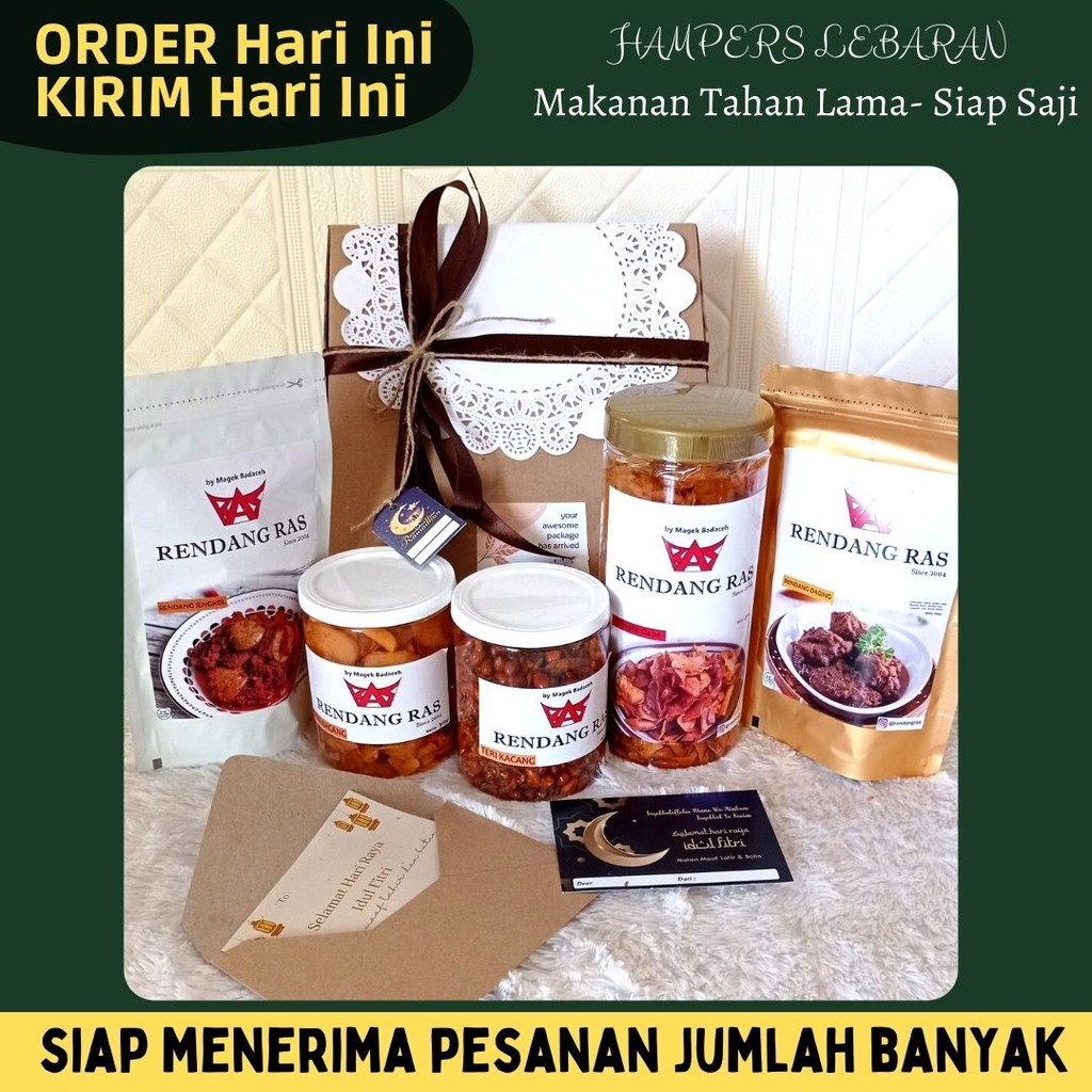 

HAMPERS LEBARAN IDUL FITRI IDUL ADHA LEBARAN HAJI PARCEL PAKET BINGKISAN PARSEL HAMPER MAKANAN RENDANG KEMASAN