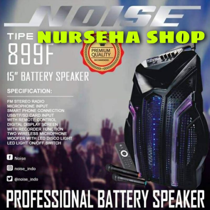 speaker portable bluetoot 15 inch NOISE 899F bluetoot original garansi resmi