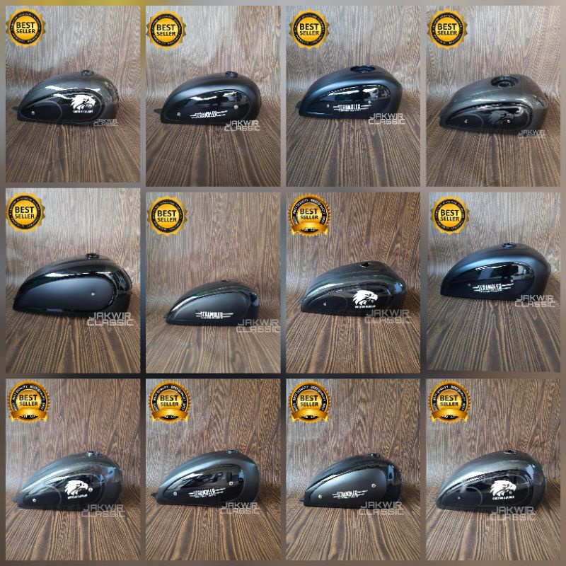 Tangki custom japstyle Triumph bober bratstyle caferacer Scrambler GL Scorpio Tiger Byson Thunder