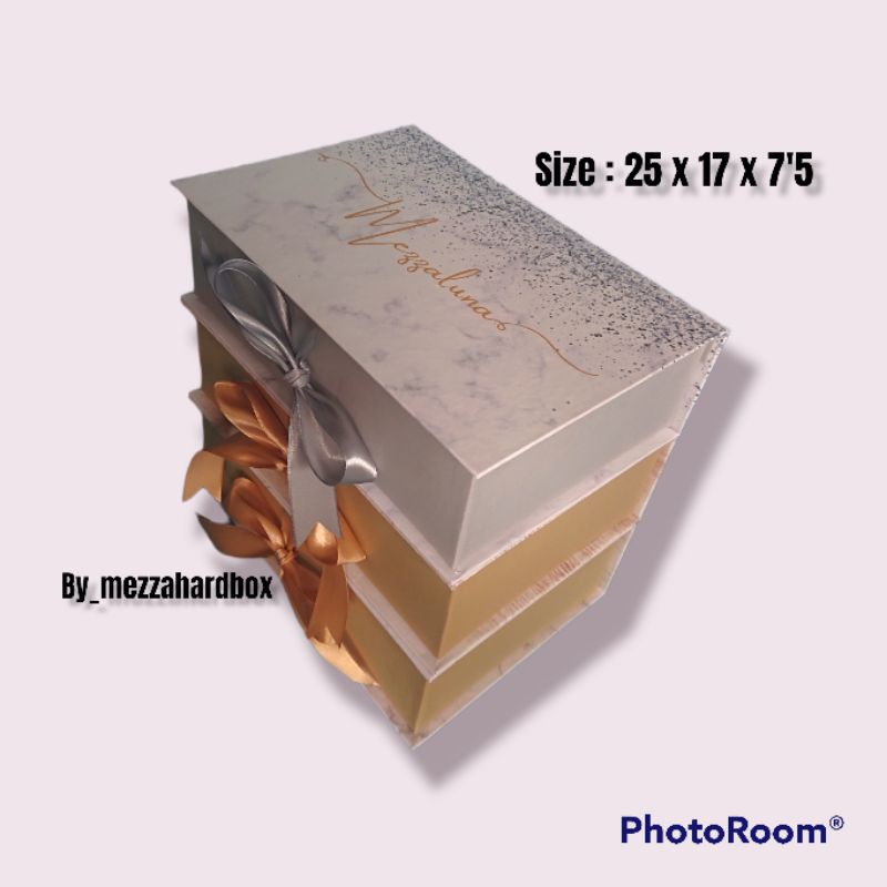 

Hardbox bridesmaid / giftbox 25 x 17 x 7'5 / kotak serahan / Hardbox Custom / kotak kado