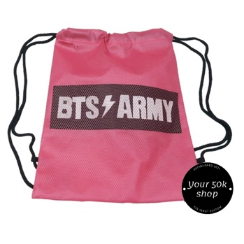 Backpack BTS Army bangtan Tas serut Totebag v suga jungkook RM jimin jhope