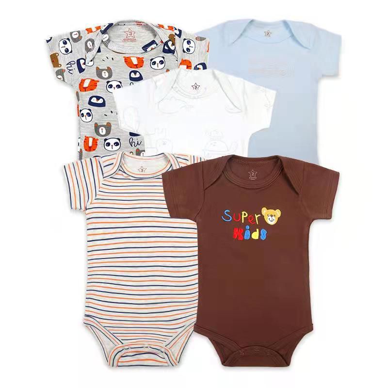 BABY K2 - Baby Bodysuit Tedmimak Isi 5 Pcs Motif Super Kids