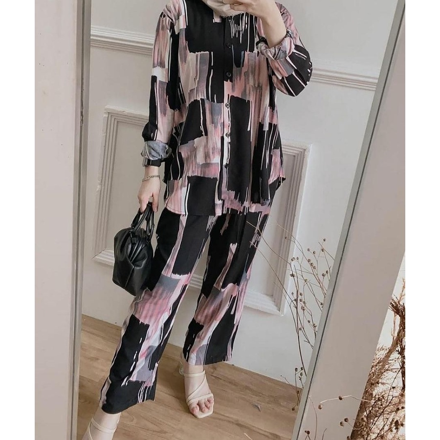 One Set Rayon Premium / Setelan Wanita Kekinian