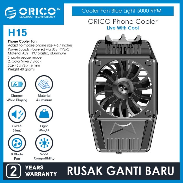 Orico H15 Phone Cooler Fan Kipas Pendingin HP