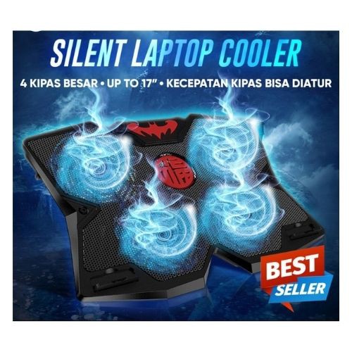 NOTEBOOK COOLER S400 | COOLING PAD S400 | PENDINGIN LAPTOP 4 KIPAS LED