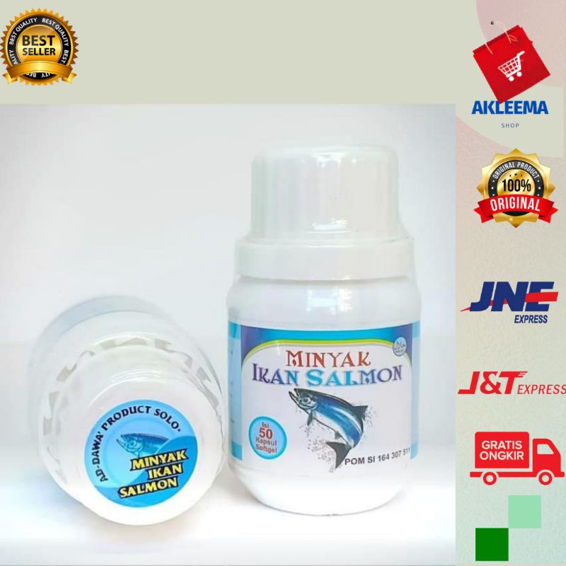 Kapsul Minyak Ikan Salmon Original /Minyak Ikan Kapsul 100% Original