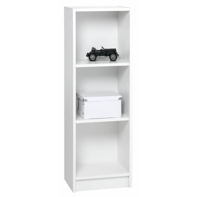 

JYSK Rak Buku Bookcase Slim 3 Shelves Horsens 40X30X120CM White