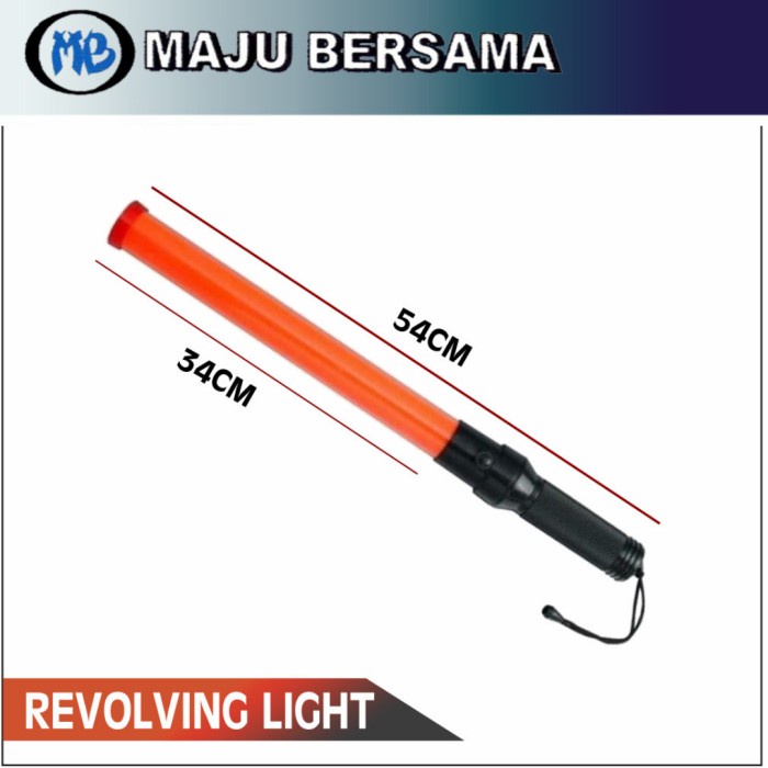 Senter parkir Senter Lalu-lintas Traffic Baton Led menyala