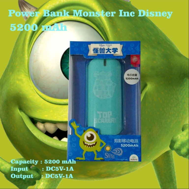 Powerbank Monster Inc Disney  5200mAh