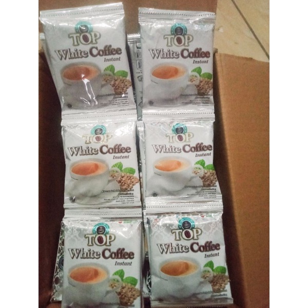 

TOP WHITE COFFEE Renceng Kopi 3 in 1 instan 12 Sachet