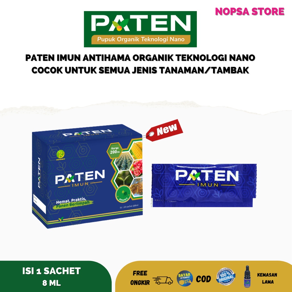paten imun 1 sachet meningkatkan imunitas tanman pelengkap pupuk organik antihama kelapa sawit sayur