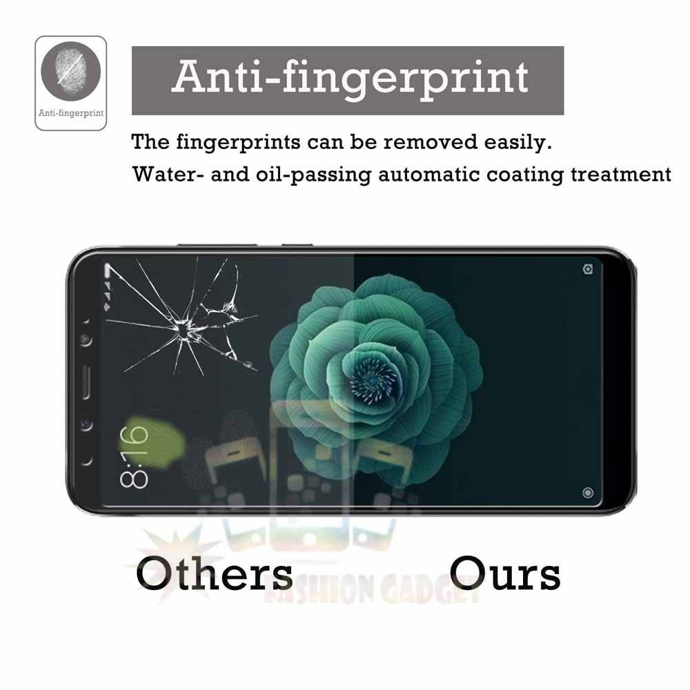 Tempered Glass Oppo A3s 2018 Full Colour Bagian Depan Anti Gores Kaca / Screen Protector Pelindung