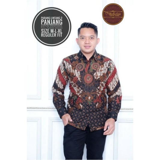 KEMEJA BATIK PRIA LENGAN PANJANG SERAGAM BATIK PRIA