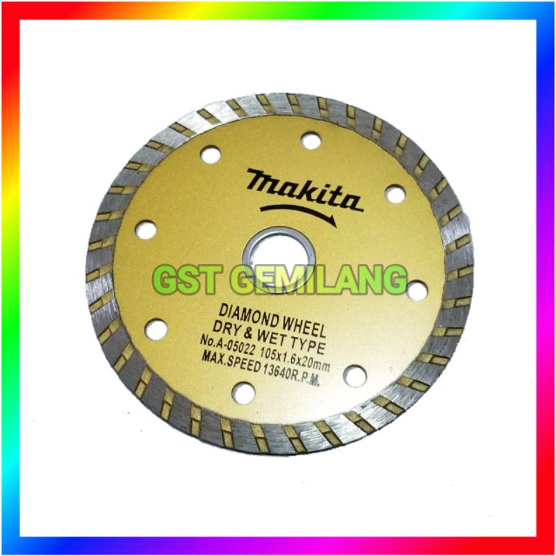 MATA GERINDA KERAMIK MAKITA DRY WET BASAH KERING DIAMOND BLADE