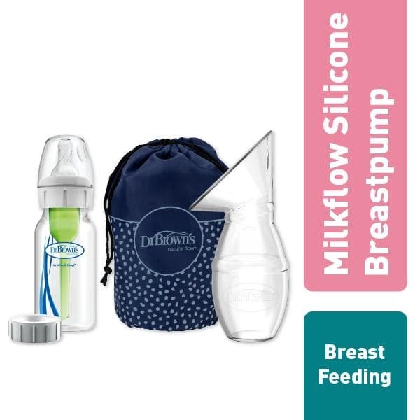 PMS223 POMPA ASI SILICONE DR BROWNS MILKFLOW ONE PIECE BREASTPUMP SILICONE