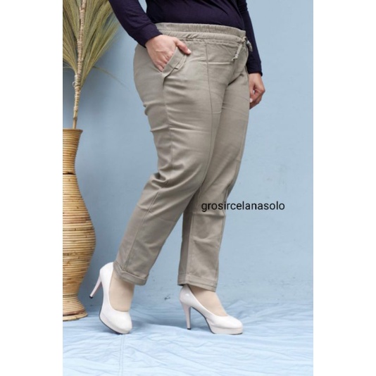 Celana Katun jumbo wanita 7L-8L