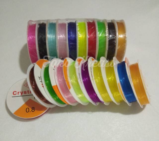 (Per Roll) Karet kenur Crystal Tec Korea 0.4 / 0.6 / 0.7 / 0.8mm - senar elastis / karet untuk gelang