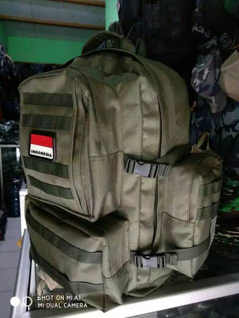 tas ransel army jumbo/tas gendong hijau model medis 60L/tas gendong besar tactical outdoor