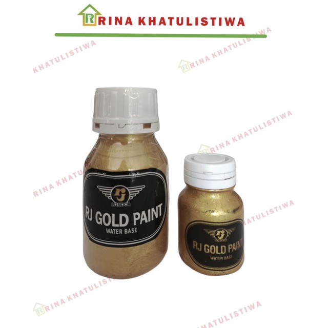 

Cat Emas RJ Gold Paint Water-based | Cat Emas Dekorasi | Cat Emas Campuran Air