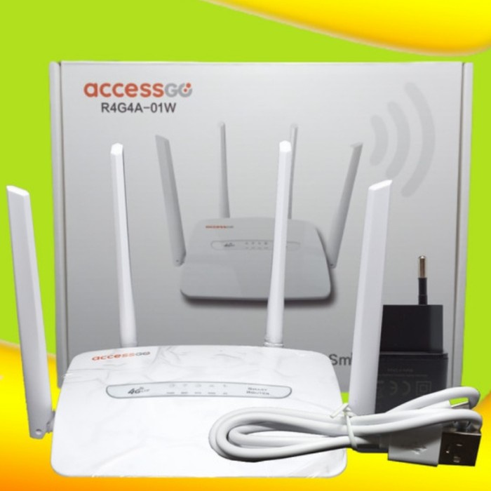 ROUTER 4G WIFI ALL OPERATOR ACCESGO 4 ANTENA