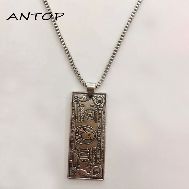 Kalung Rantai Bahan Alloy Gaya Hip Hop