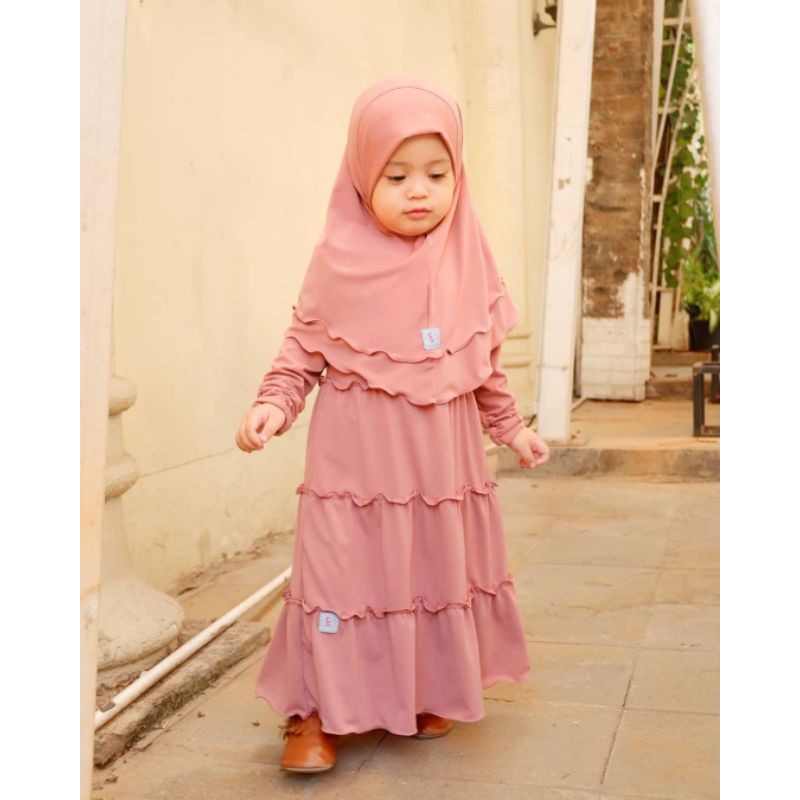 Gamis Anak Murah, Gamis Bayi Murah, Set Alya Ori 100% Brand Aliyah Kids
