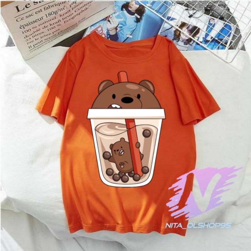 kaos Boba animasi anak baju we bere Bears boba