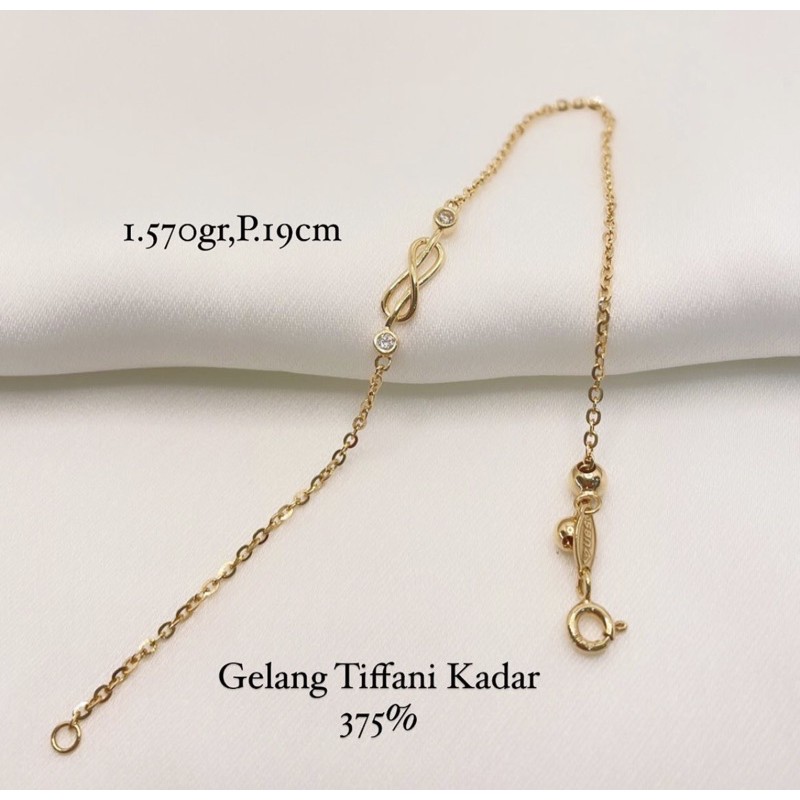 Gelang Serut Tiffany Emas