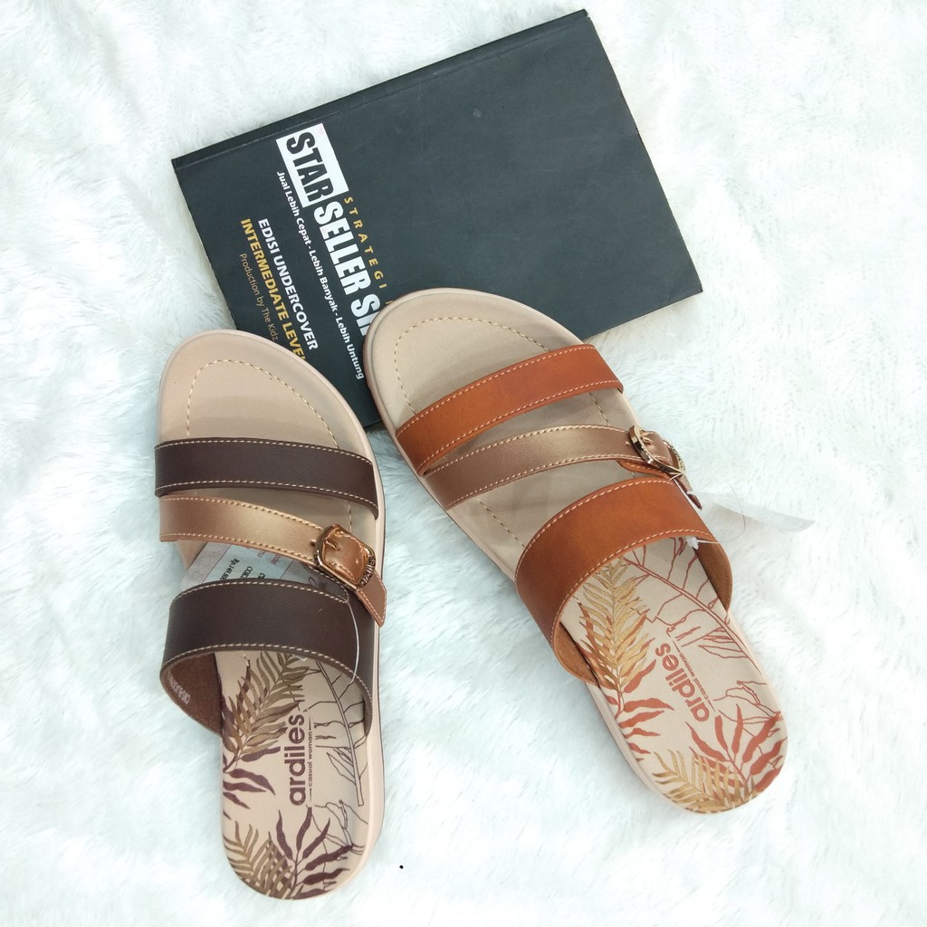  SANDAL  ARDILES  WANITA CWS BLACKPINK 36 COKLAT TAN Shopee 