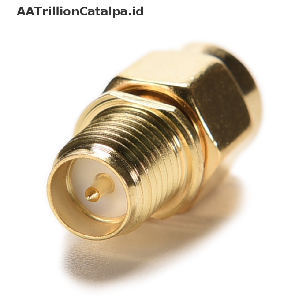 Aatrillioncatalpa Adapter Konektor RF Lurus Tengah Ke RP-SMA female