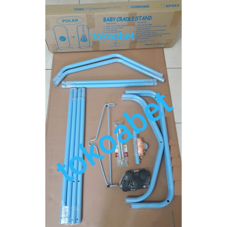 Perlengkapan Paket Tiang EPOXY Mesin Elektrik POLAR lengkap Kain Kelambu Warna#tokoabet