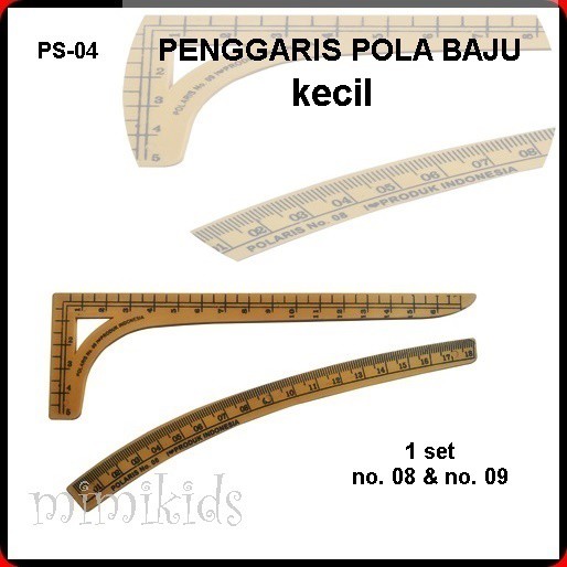 

Penggaris Jahit Pola Mini Segitiga siku dan Lengkung POLARIS PS-04