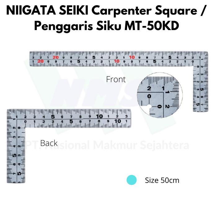 

Office & Stationery | Alat Tulis | Niigata Seiki Carpenter Square / Penggaris Siku Mt-50Kd | Best Seller