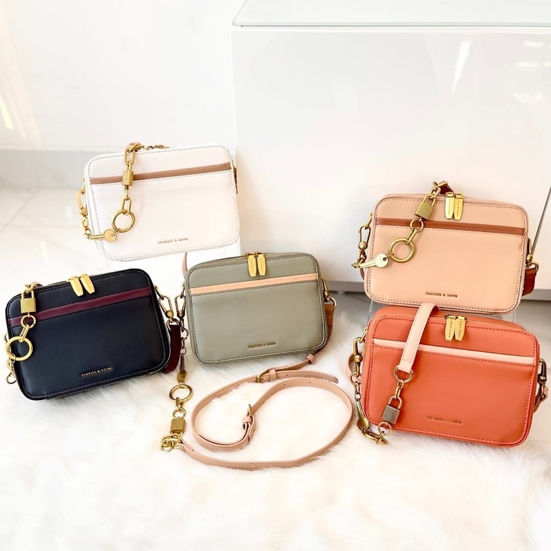 Cnk ck890 Slingbag c890 | Chunky chain handle two way zip