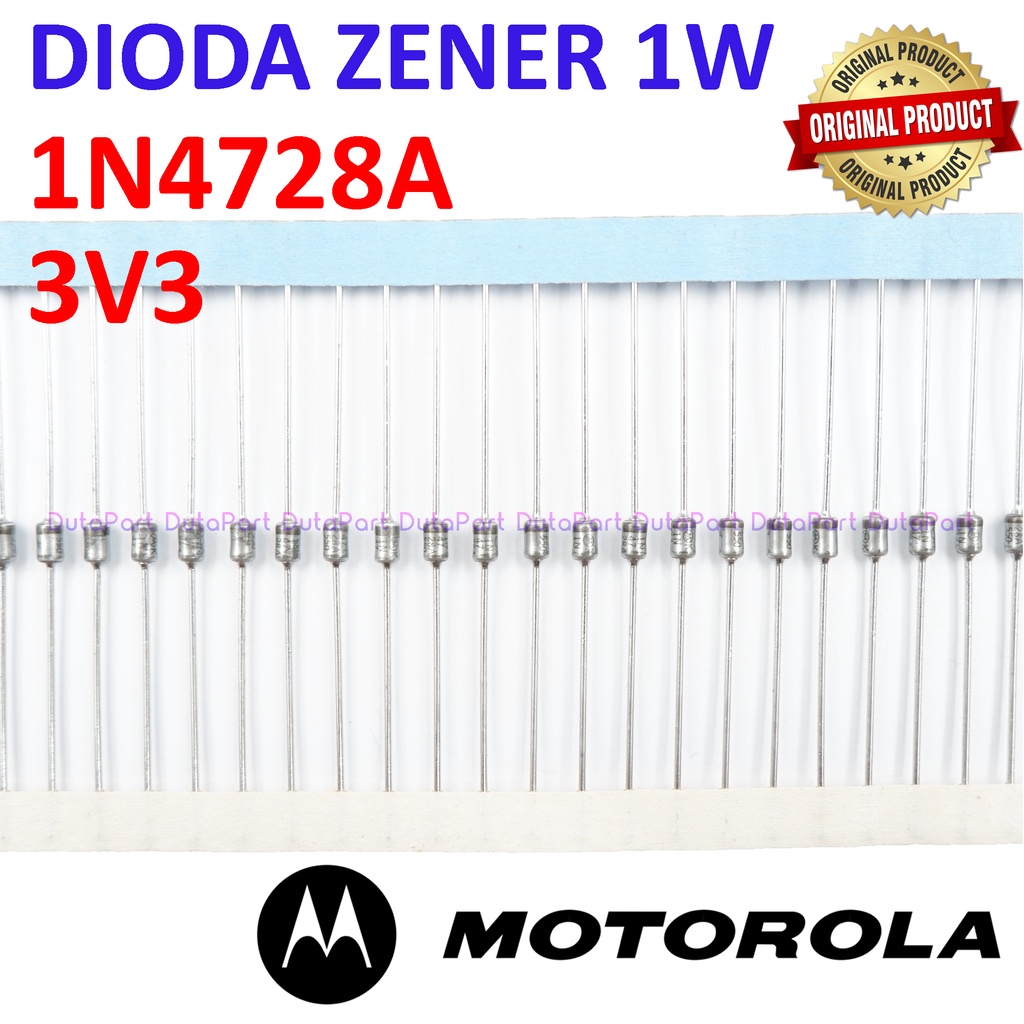 Dioda Zener 1N4728A 3V3 1W ORIGINAL MOTOROLA 1N4728 3.3V