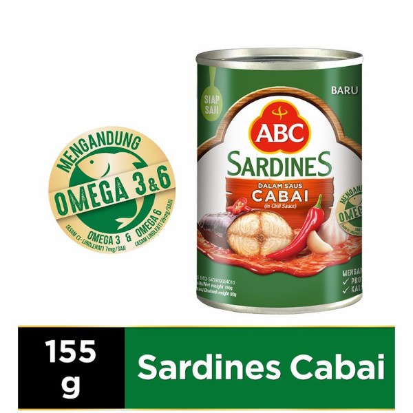 

Gg01Hh Sardines Abc Cabai / Sarden 155 Gr Kaleng Ds01Gkk