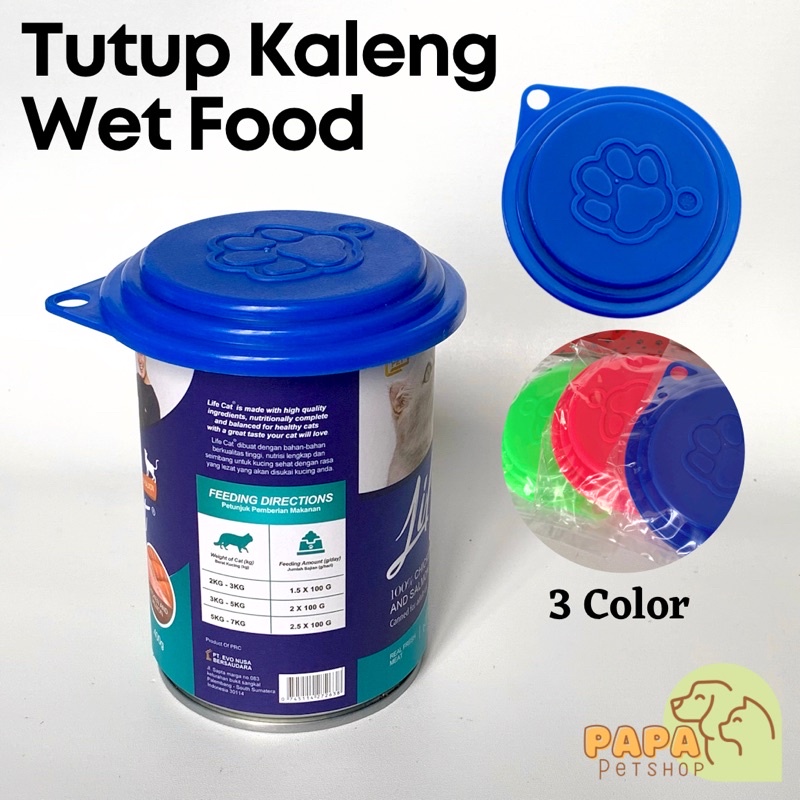 Tutup Kaleng Wet Food makanan kucing anjing anti semut