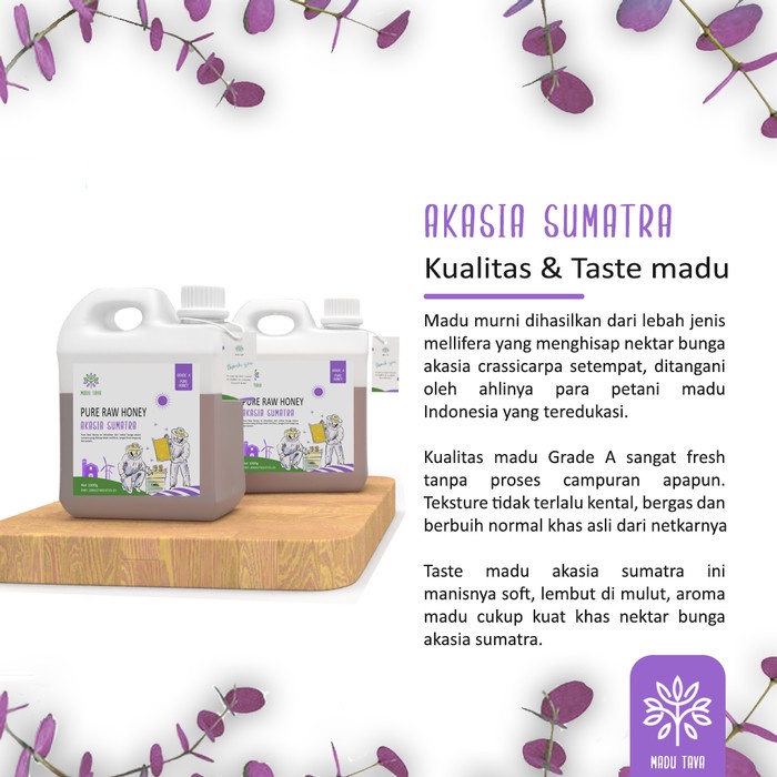 

Ge602G Madu Murni Asli Tava 1Kg Nektar Akasia Sumatra 100% Pure Raw Honey Ds5