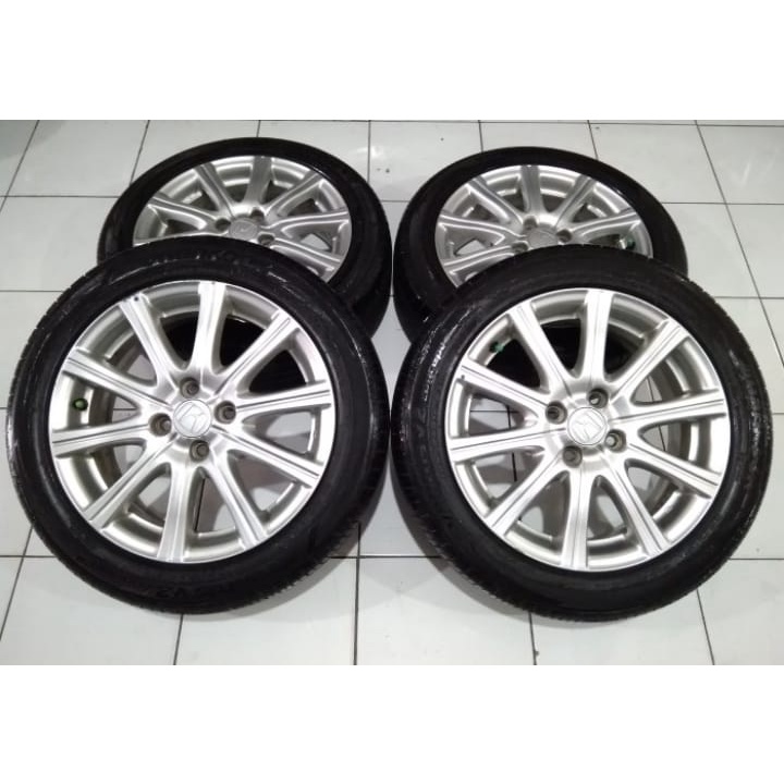 velg mobil oem jazz rs Ring 16 pcd.4x100 + ban brigetnoe 185 55 R16 bisa buat brio yaris swift freed