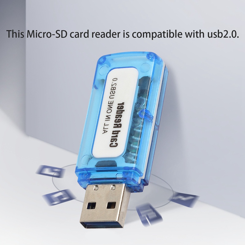 Card Reader Usb 2.0 All In One Support TF SD MS Mini MS M.2