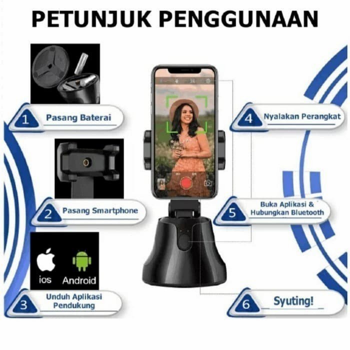 Smart Face Tracker Video Putar 360 Derajat