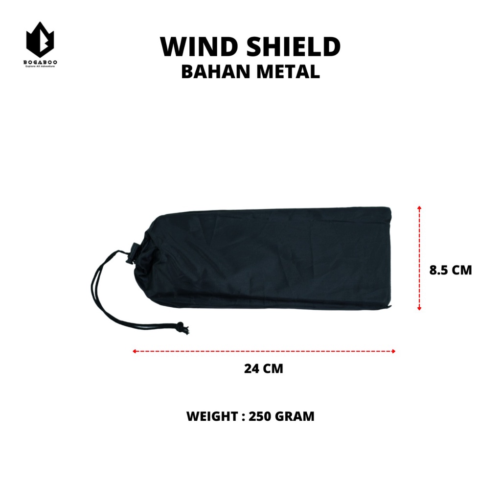 Whind Shield - Pelindung Angin Bahan Aluminium - Pelindung Angin Kompor