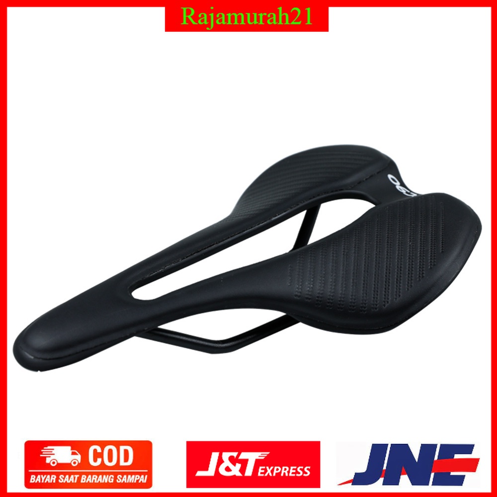 Jok Sadel Sepeda Bike Saddle Fiber PU Leather Ultralight - EC90 - Black