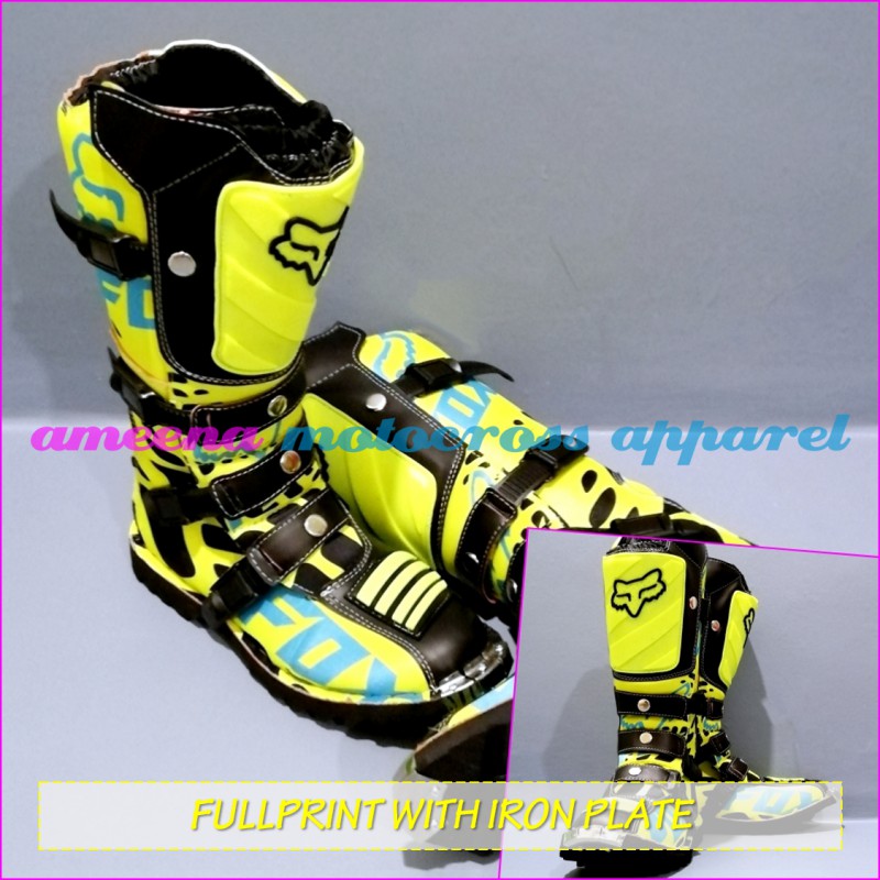 Sepatu Cross Fullprint Besi - Sepatu Trail Motocross - Sepatu MX Adventure - 007